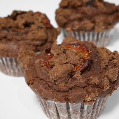 干し柿とチョコのマフィン～カカオクリーム入り～